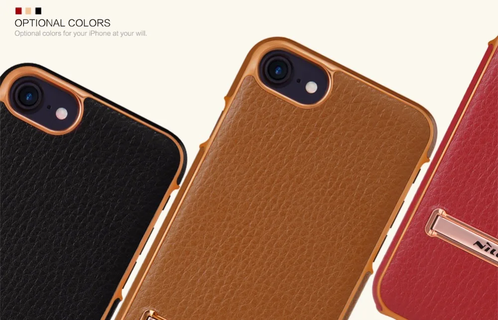 NILLKIN для iPhone 7 Искусственная кожа Чехол m-jarl задняя крышка с Регулируемый