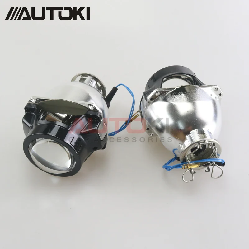 AUTOKI FXR 4,0 2,5 дюймов LHD RHD HID Биксеноновая фара для проектора DIY Модифицированная Биксеноновая линза для использования H7 H9 D1S D2S лампа