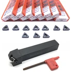 Carmex 1 шт. SER1212H16 SER1616H16 SER2020H16 токарный инструмент с резьбой + 10 шт. 16ER 10UN 12UN 14UN 16UN карбидные вставки токарные инструменты с ЧПУ