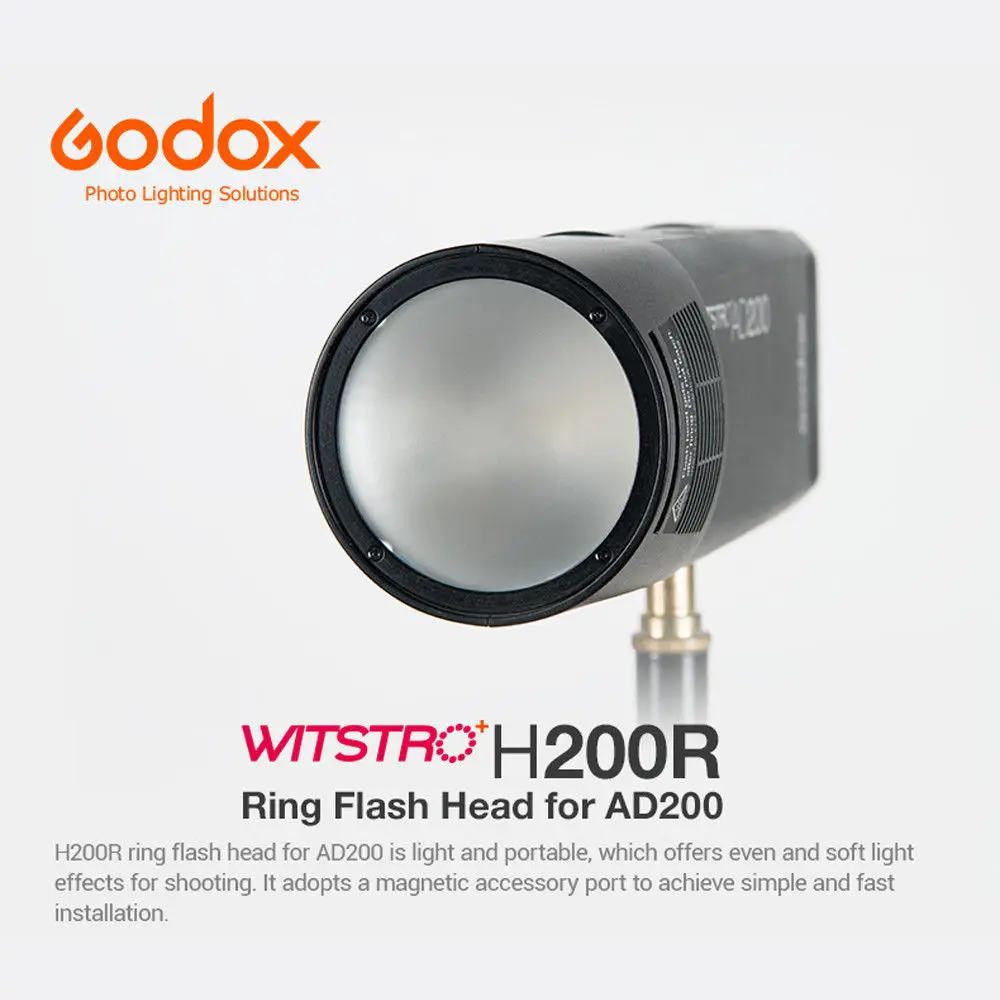 Godox H200R кольцевая головка для разделения удлинительная портативная со спиральной
