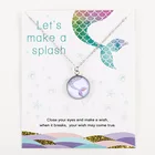 Ожерелье с подвеской в виде русалки, единорога, пчелы, пчелы, фламинго, ананас, для женщин, мужчин и девочек, унисекс, модная вечерние жутерия, подарок на день рождения