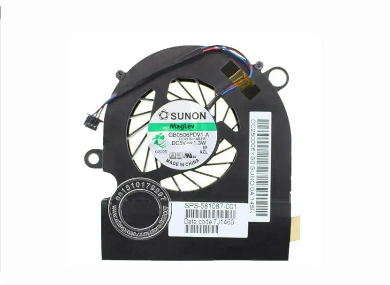 Новый вентилятор охлаждения ЦП для HP Probook 5310M 5310 581088-001 581087-001 GB0506PDV1-A 13.V1.B4145.HF DC280006YS0