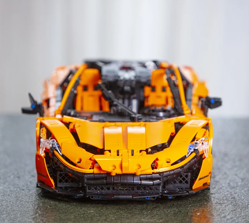 В наличии 20087 техника серии MOC-16915 Оранжевый Супер гоночный автомобиль модель