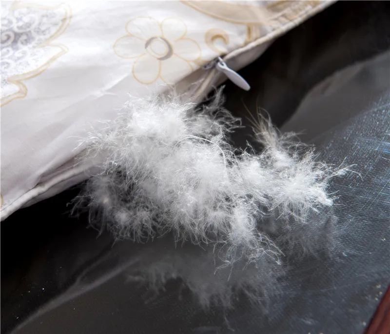 2017 зимнее стеганое одеяло с белым гусиным пухом пододеяльник Хлопковый чехол