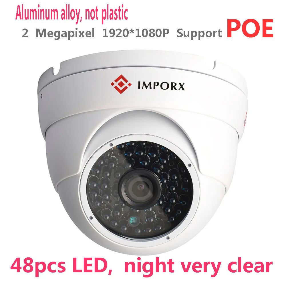 1080P IP камера full HD POE onvif P2P купольная для помещений 3 6 мм с переменным фокусным