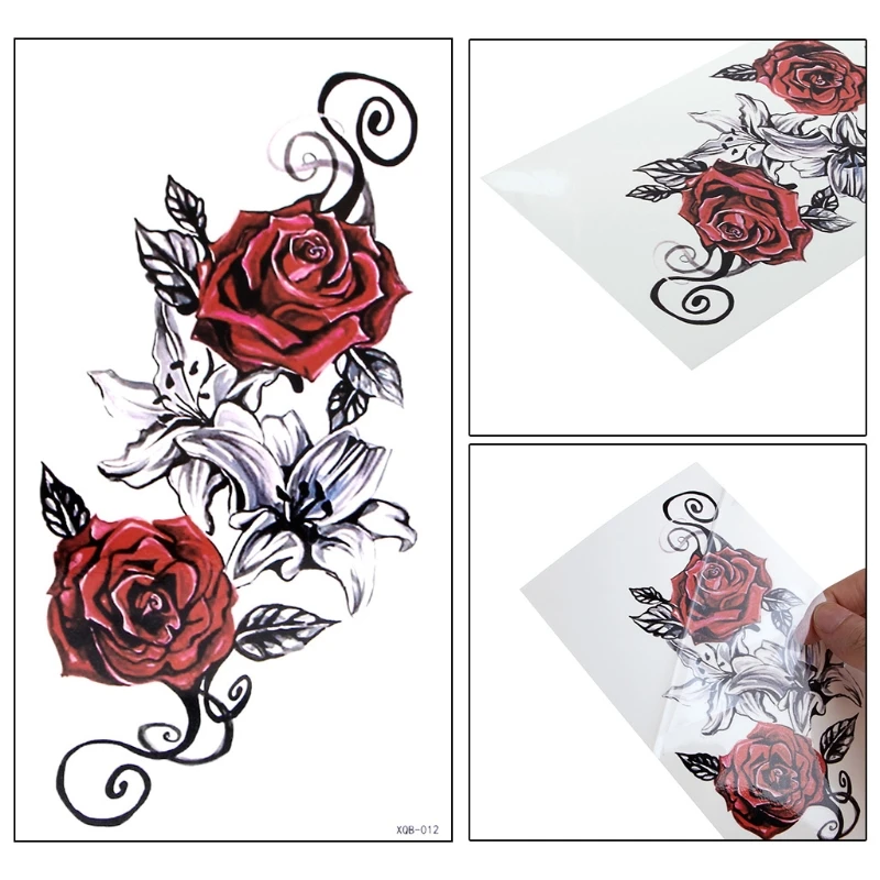 

10 Styles 3D Tattoo Stickers Waterproof Removable Temporary Body Arm Fake Art Sticker