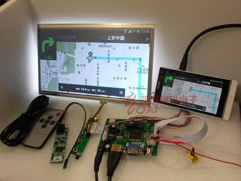 Комплект Raspberry Pi с 10&quot дюймовым сенсорным экраном 1024x600 для автомобиля поддержкой