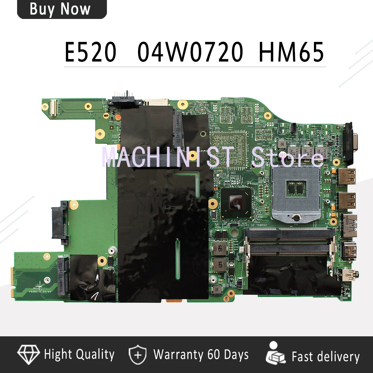 Материнская плата E520 для Lenovo ThinkPad IBM 04W0398 04W0720 материнская ноутбука HM65 DDR3