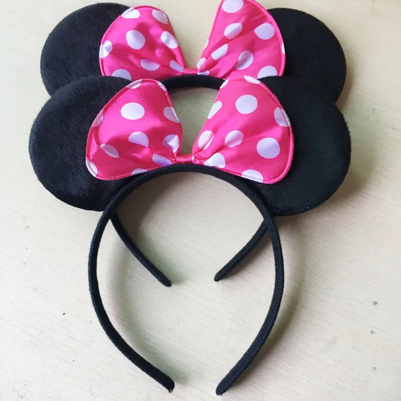 Повязка на голову с бантом Минни-Маус 4 шт. | Дом и сад