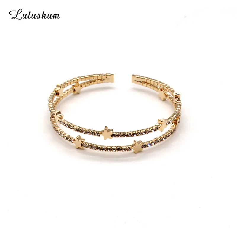 Браслет SANYU Fit Pandora 2019 новый стиль модный позолоченный браслет со звездами и