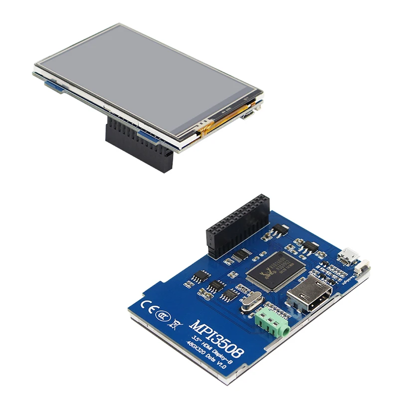 3 5 дюймовый Raspberry Pi 4 дисплей сенсорный экран 480*320 LCD + чехол для Model B 3B Plus |