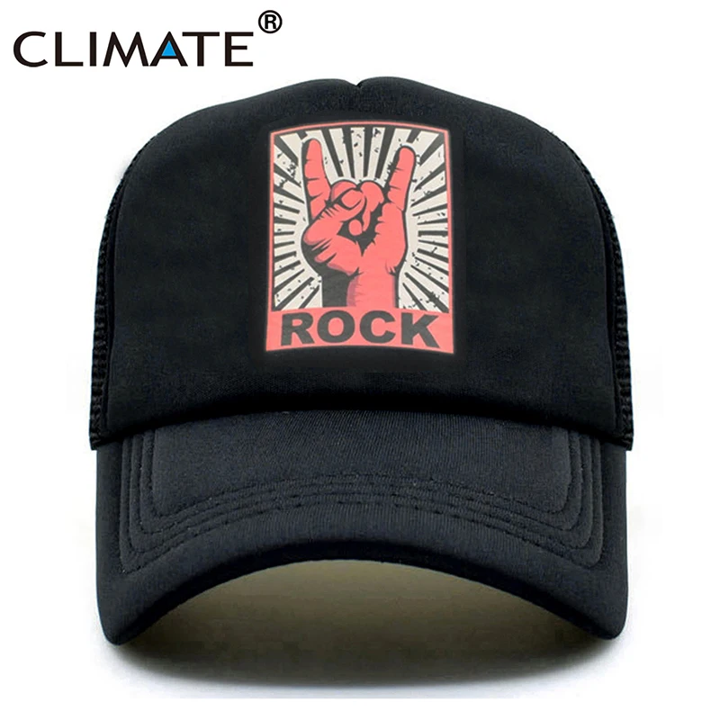 Климатическая Мужская кепка с сеткой Rock Trucker в стиле рок н ролл металлическая