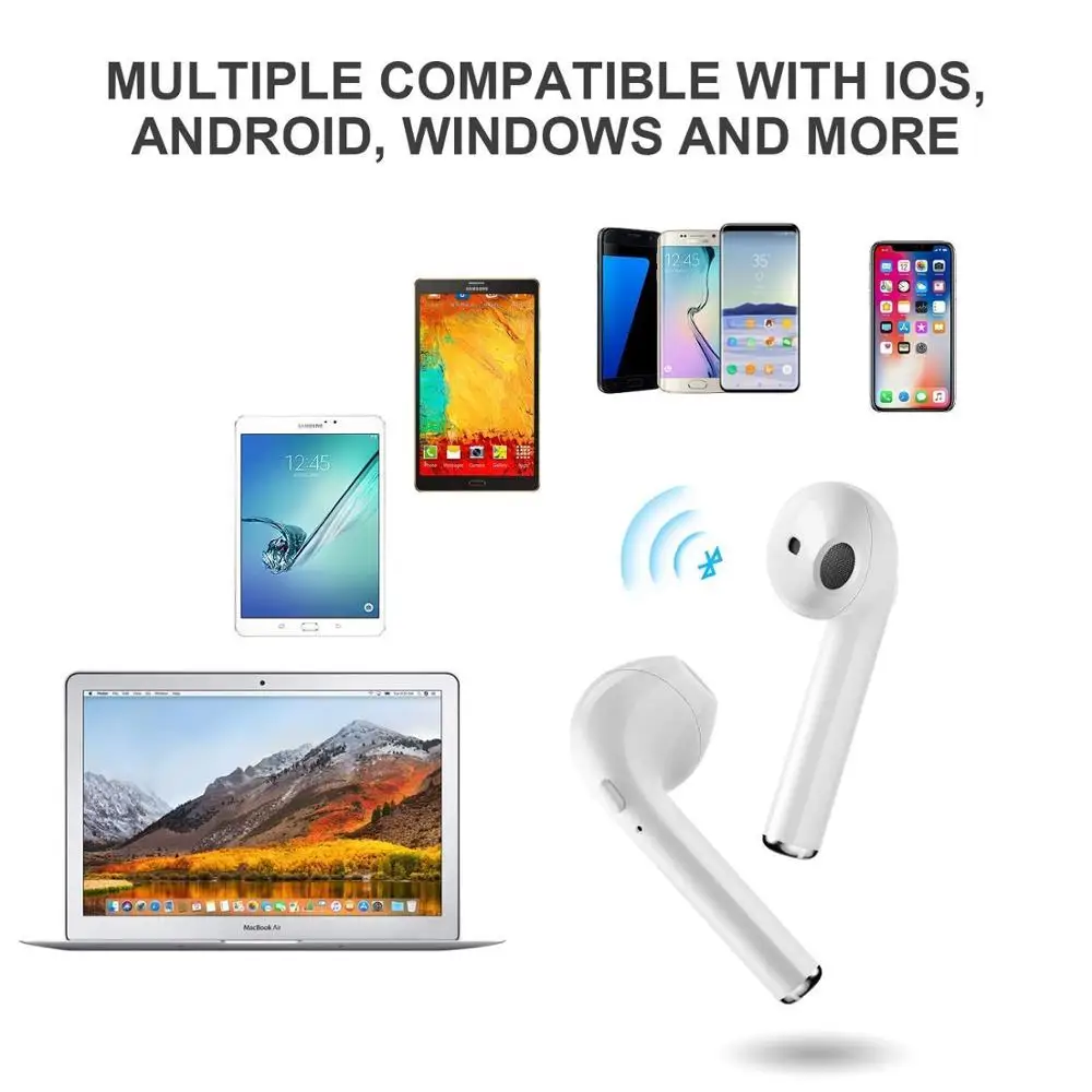 I7s tws спортивные стерео Bluetooth наушники гарнитура Беспроводные с микрофоном