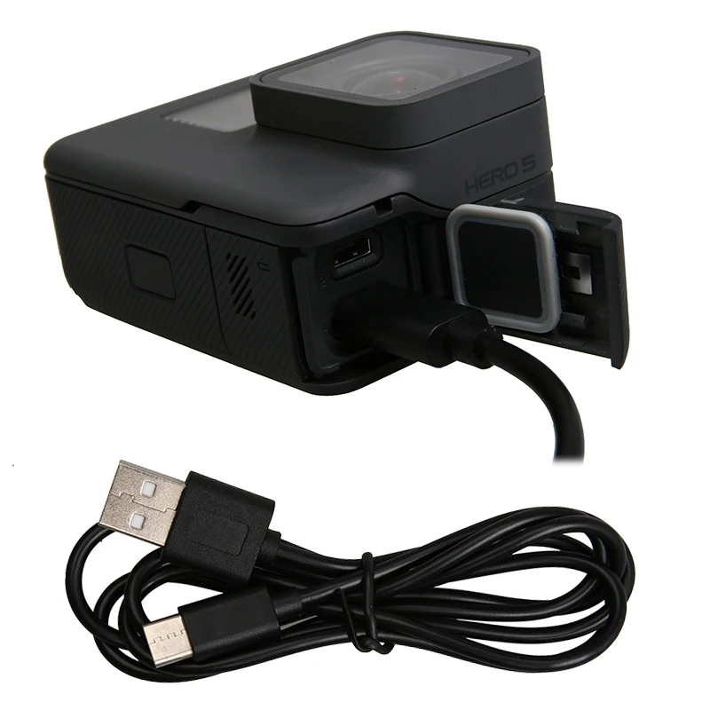Gopro Hero 5, 6, 7, аксессуары, черная камера, зарядка, Usb кабель, линия передачи данных, синхронизация для Gopro Hero5, 6, 7, 8, спортивная экшн-камера