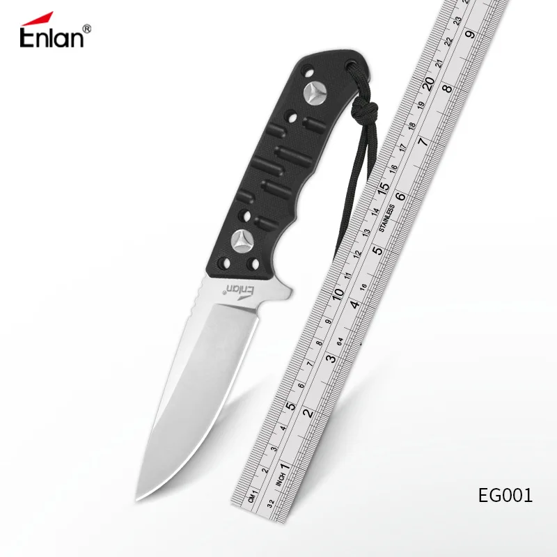 Enlan EG001 VG10 Fixed Blade Knife Full Tang Design G10 Tactical Knife Camping Survival Utility Hunting Bushcraft Fixed Knives