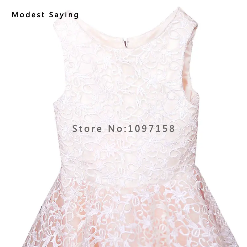 Кружевное платье цвета шампанского с цветами для девочек 2017 г. детское вечернее