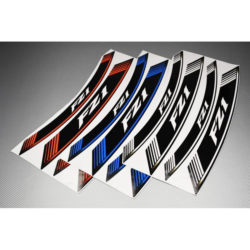 

Motorcycle 8X Thick Edge Outer Rim Sticker Stripe Wheel Decals for YAMAHA FZ1 FZ-1 FZ 1