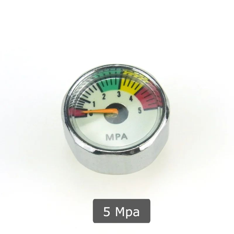 Пейнтбольный Воздушный пистолет страйкбол PCP Мини манометр 40MPa/30MPa/5MPa Air Acessorios со светящейся ночной резьбой M10* 1