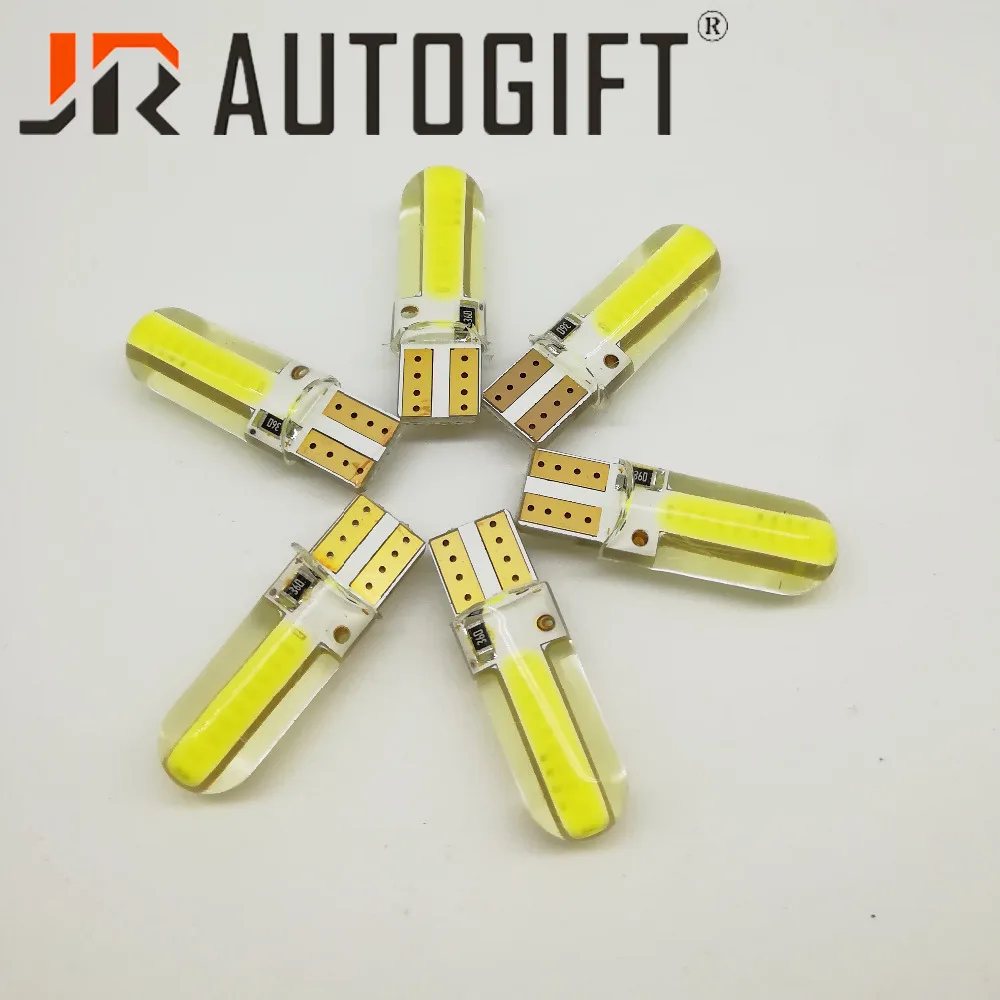 

100 шт./лот T10 194 168 COB 12SMD W5W 12 Led лампа для чтения 12V DC Индикатор автомобильная светодиодная лампа для номерного знака