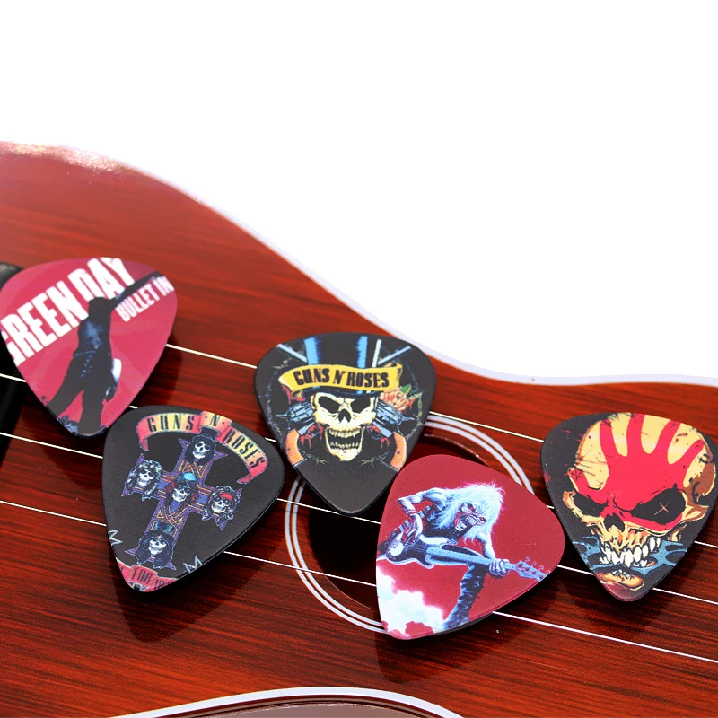 SOACH 50pcs медиаторы для бас гитары pick Rock band шаблон выщипанные Инструменты