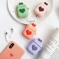 love cartoon earphone case for airpods bluetooth wireless shockproof protective cover for apple airpods headset silicone bags