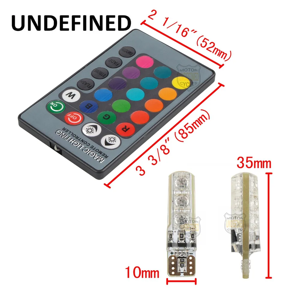 

Hight Quality Hot T10 5050 SMD RGB LED Car Dome Reading Light Lamp Bulb + Remote Control 7 Color UNDEFINED