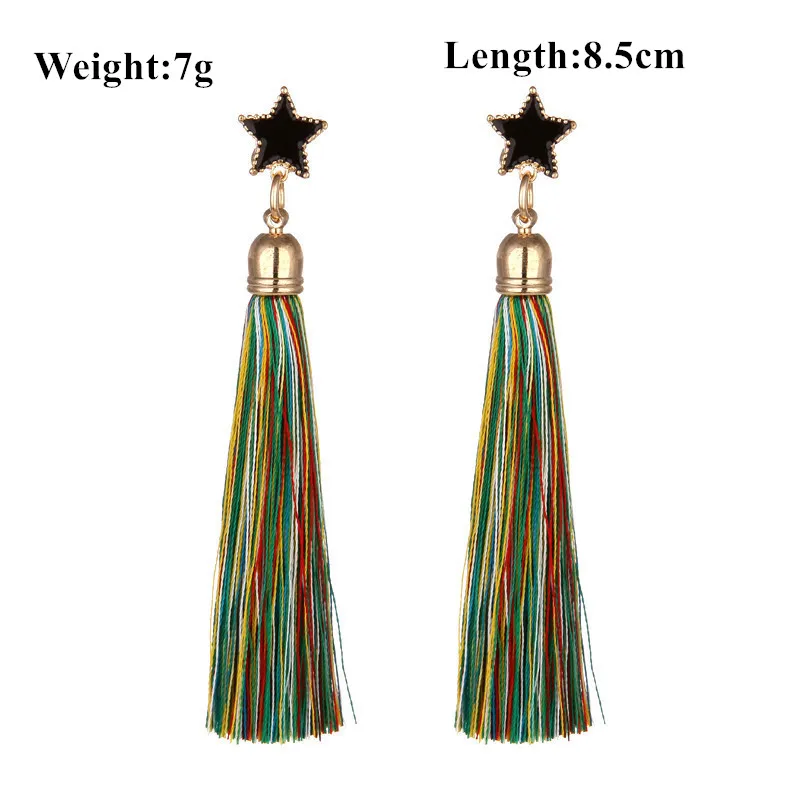 Женские Элегантные серьги-гвоздики ручной работы в богемном стиле с