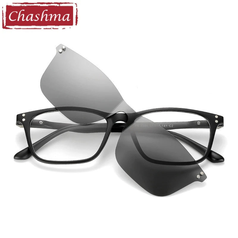 Брендовые магнитные зеркальные солнцезащитные очки Chashma TR90|Мужские кадры| |