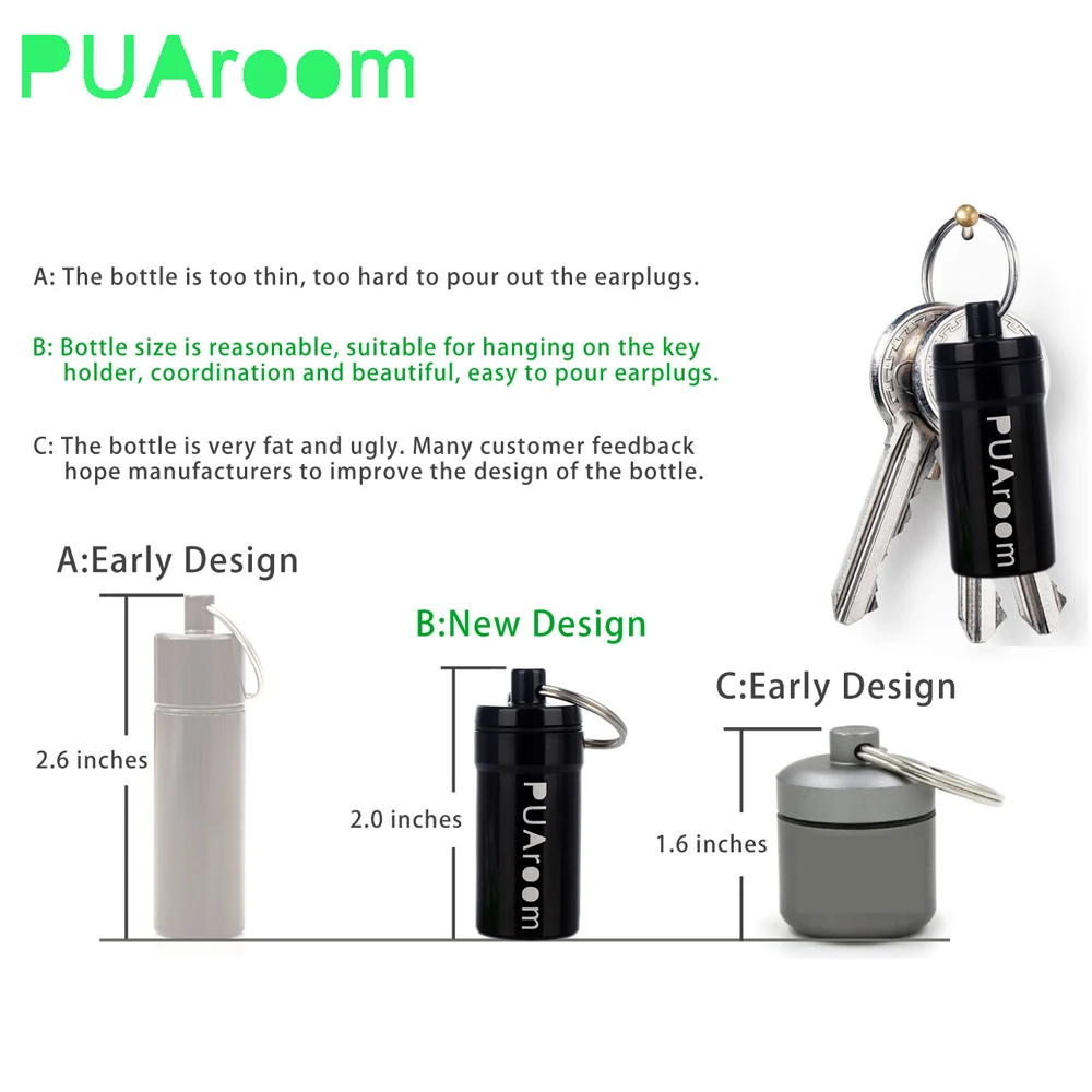 Высокоточные музыкальные затычки для ушей с 2 разными размерами многоразовые