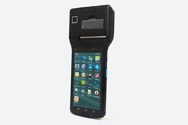 Портативный терминальный принтер PDA 2D сканер штрих кодов на Android считыватель