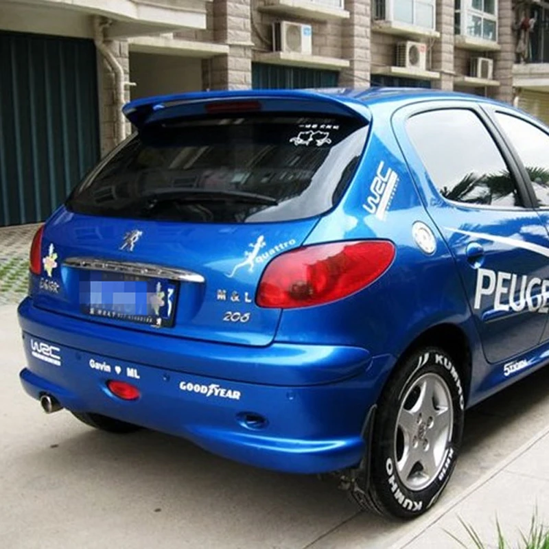 Спойлер для Peugeot 206 высококачественный АБС пластик заднее крыло автомобиля