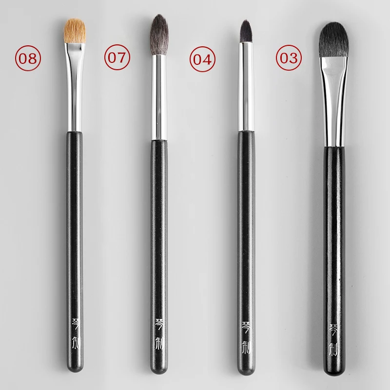 Professional Handmade Makeup Brushes Set Soft Blue Squirrel Goat Hair Eye Shadow Blending Brush Cosmetic Tools Make Up Kit | Красота и