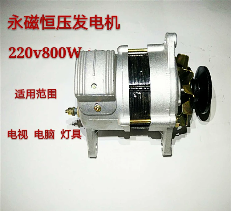 Pulley type permanent magnet 220v1500w tile small new pure copper wire package high power household alternator