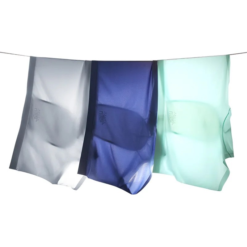 Бесшовное Мужское нижнее белье из вискозы тонкие дышащие мужские боксеры с U