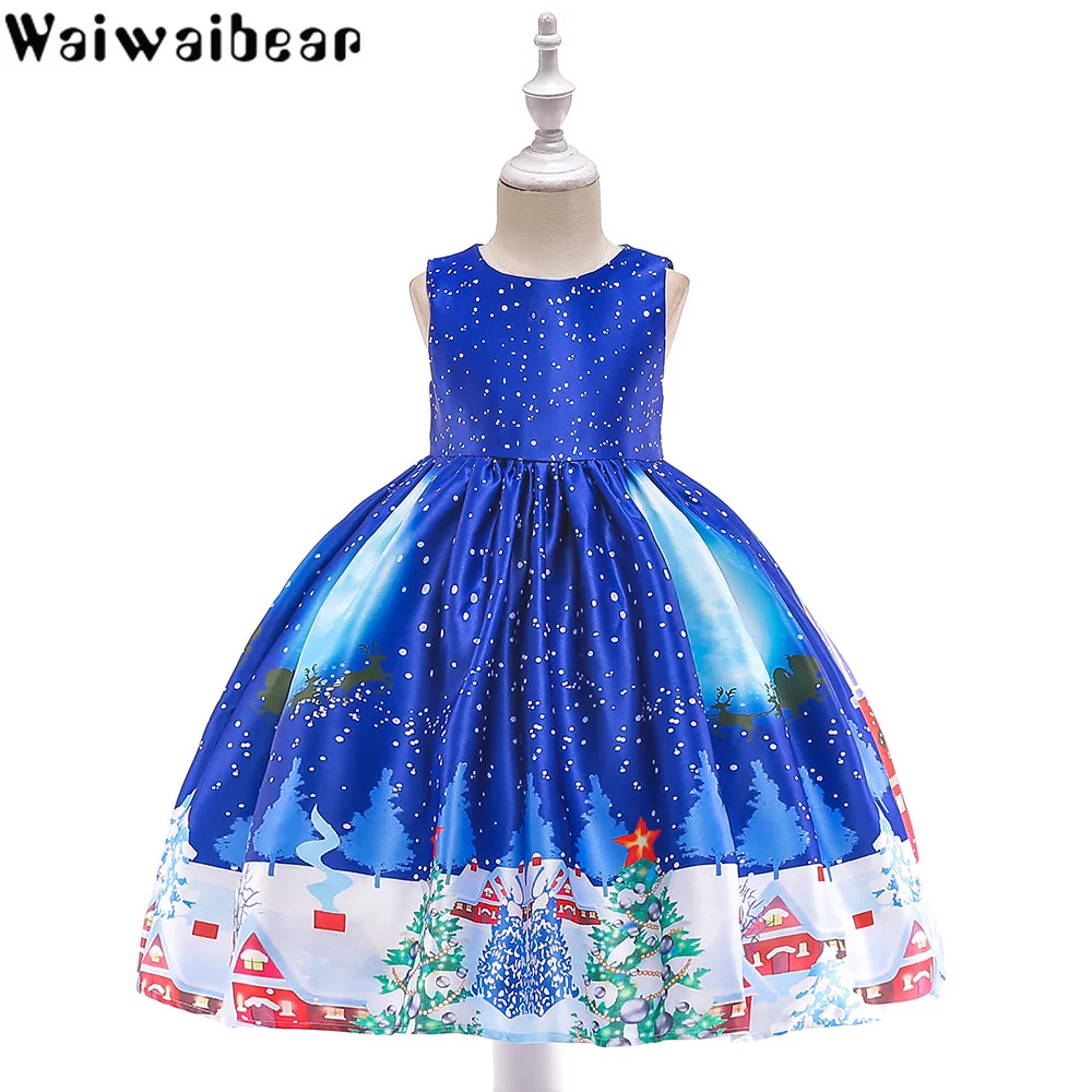 Baby Kids Dresses Christmas Dress Girls Short Sleeve Princess Ball Gown Clothes | Детская одежда и обувь