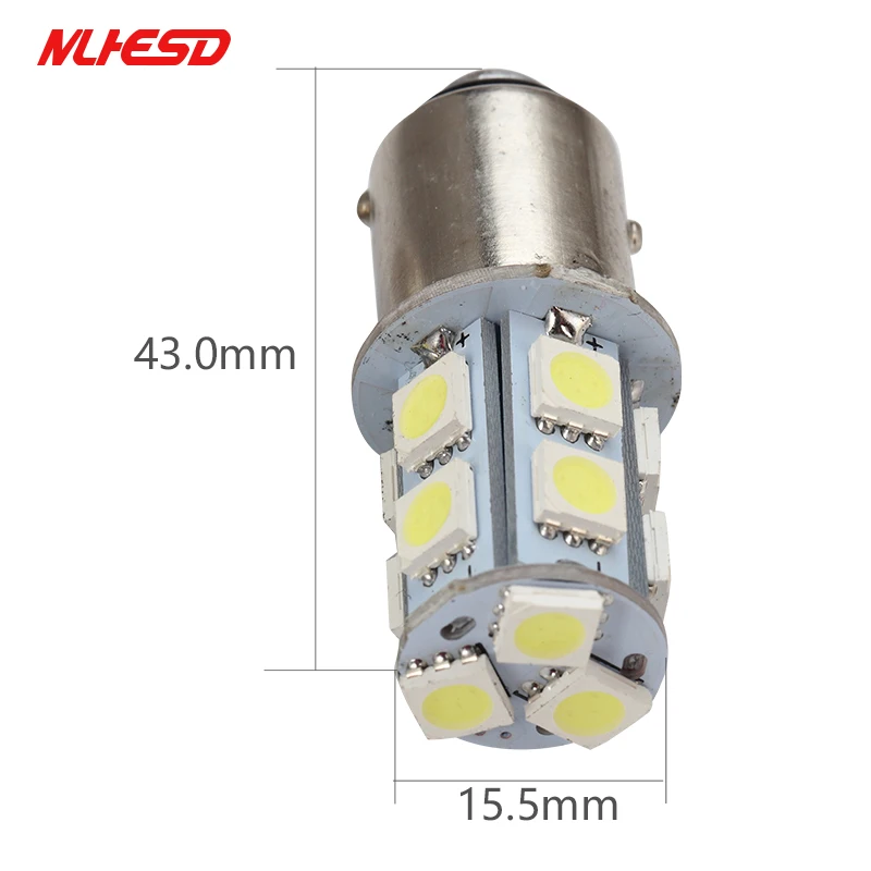 10X1156 BA15S 1157 BAY15D P21W BA15D 13Led 5050 Автомобильные светодиодные указатели поворота