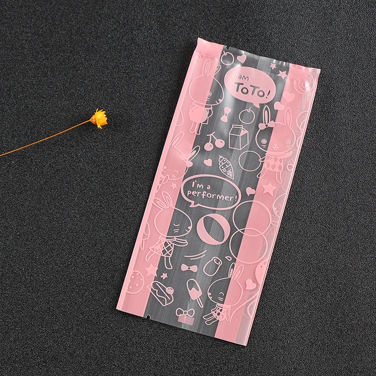 25 шт милый кролик мультфильм животных прозрачный Подарочный мешок для печенья на
