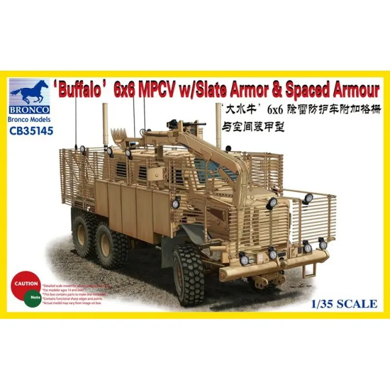 BRONCO CB35145 1/35 &quotBuffalo&quot 6x6 MPCV с тентонной броней и доспехами - комплект масштабной