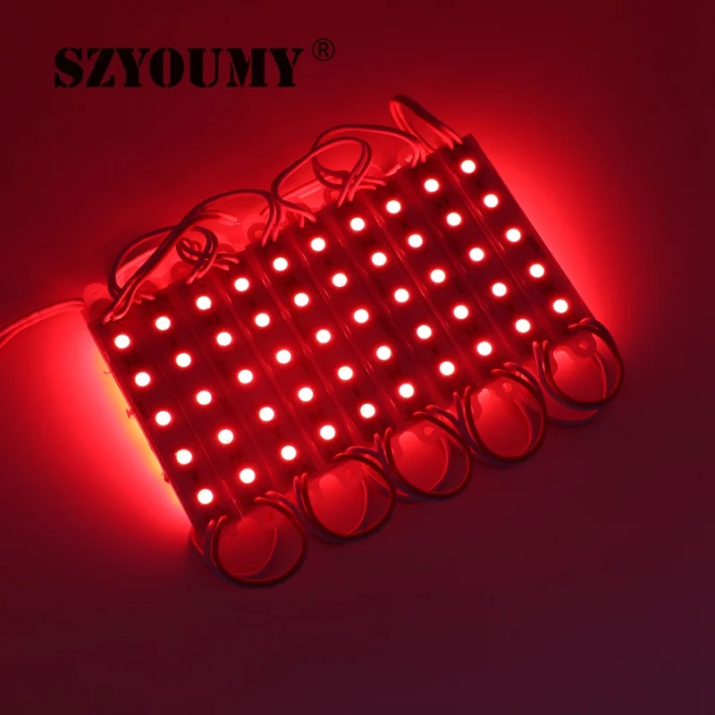 SZYOUMY 1000 шт 5 LED модуль 5050 SMD синий/зеленый/красный/белый/wartm белый водонепроницаемый