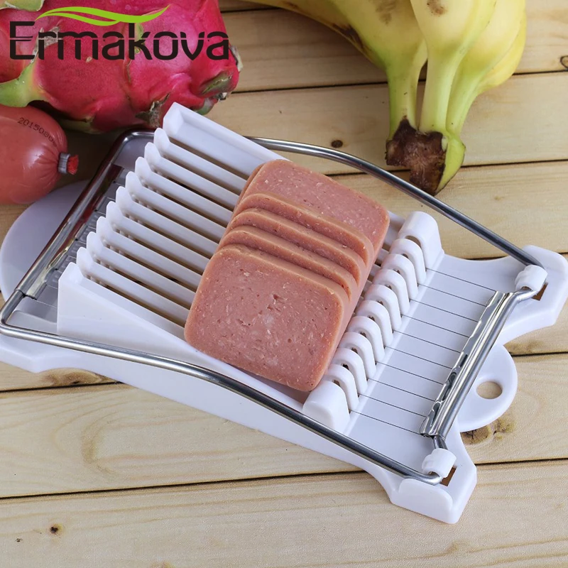 Терезка для мяса ERMAKOVA Ломтерезка яиц из нержавеющей стали слайсер банан питая