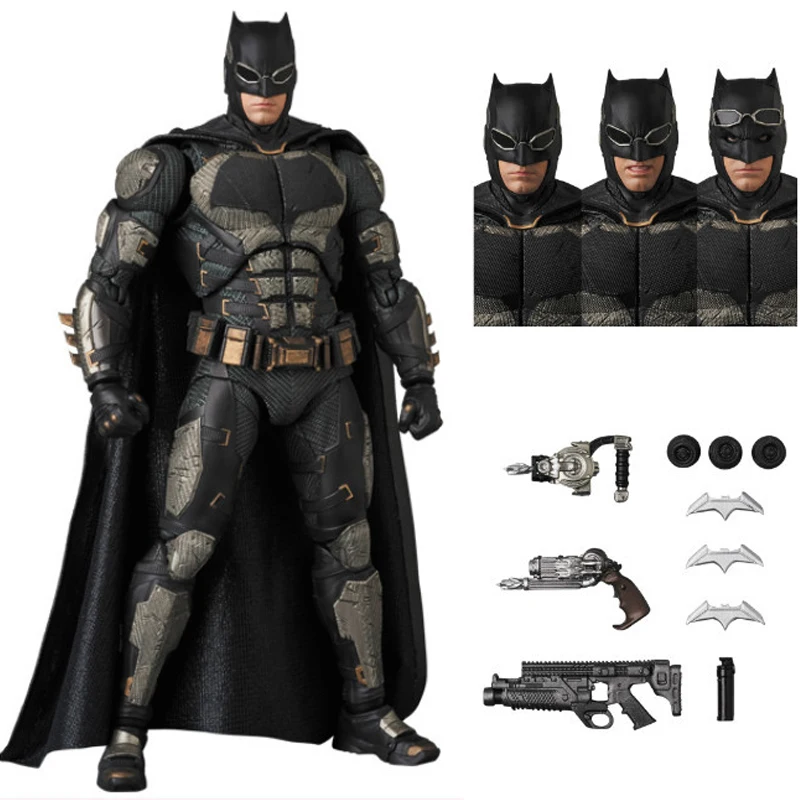 MAFEX 064 Бэтмен Тактический Костюм Ver. Темный рыцарь DC Лига Справедливости ПВХ