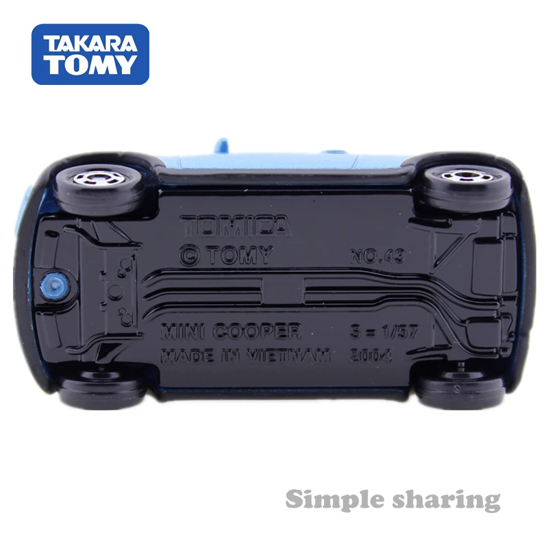 Takara Tomy Tomica мини медный синий автомобиль модель 1/57 № 43 литой горячий поп