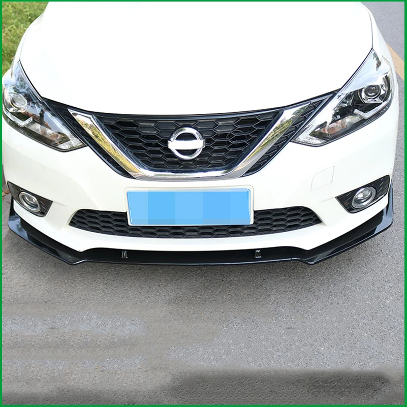 Автомобильный Стайлинг для NISSAN SENTRA Sylphy 2016 2017 ABS передний бампер диффузор комплект