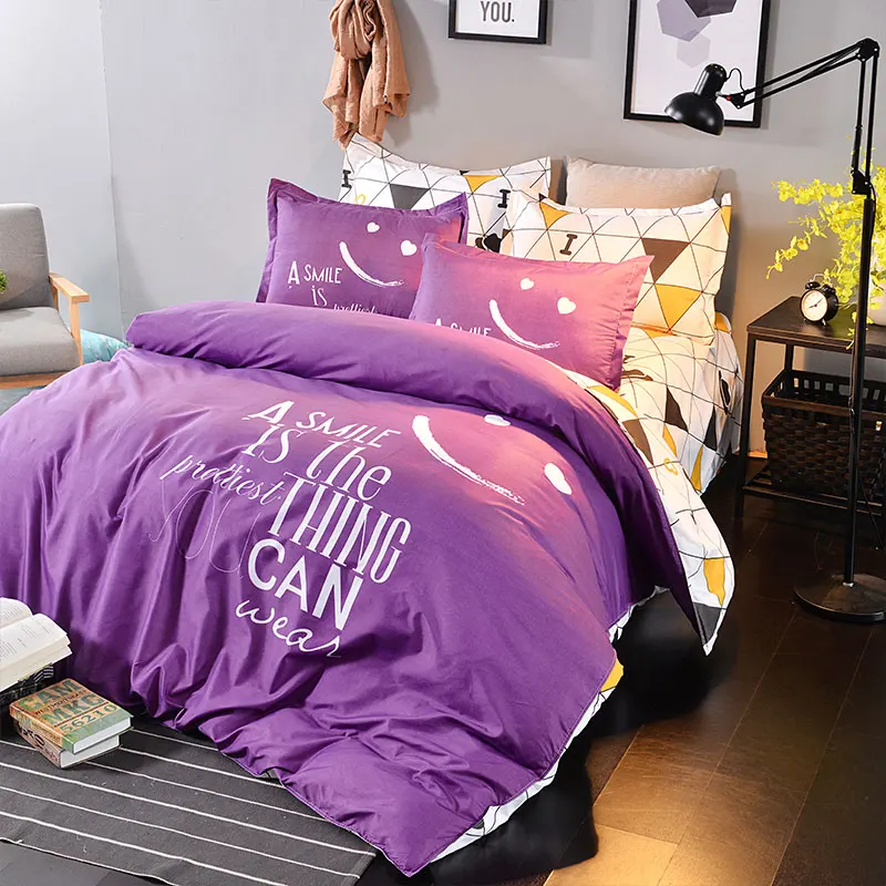 2016 набор постельных принадлежностей саржевое одеяло сатиновая скатерть Полоска