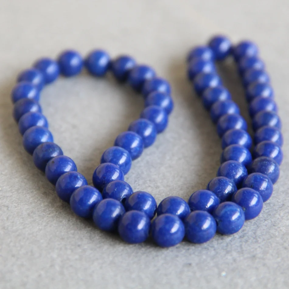

8 мм Модные Новые Темно-Синие Бусины Халцедон Круглые DIY камни 15 "2 шт./лот дизайн ювелирных изделий оптом
