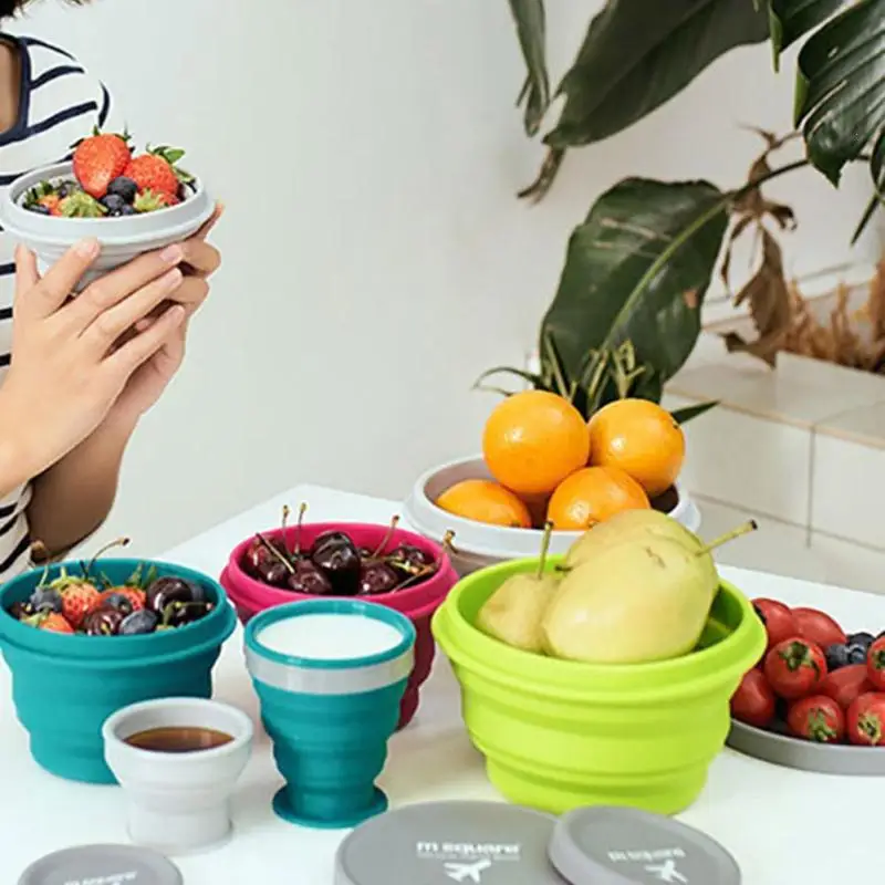 Складной силикона попкорн Поппер чаша микроволновая печь попкорна складной снэк