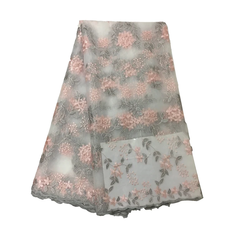 African French Lace Fabric High Quality Pink Tulle For Wedding | Дом и сад