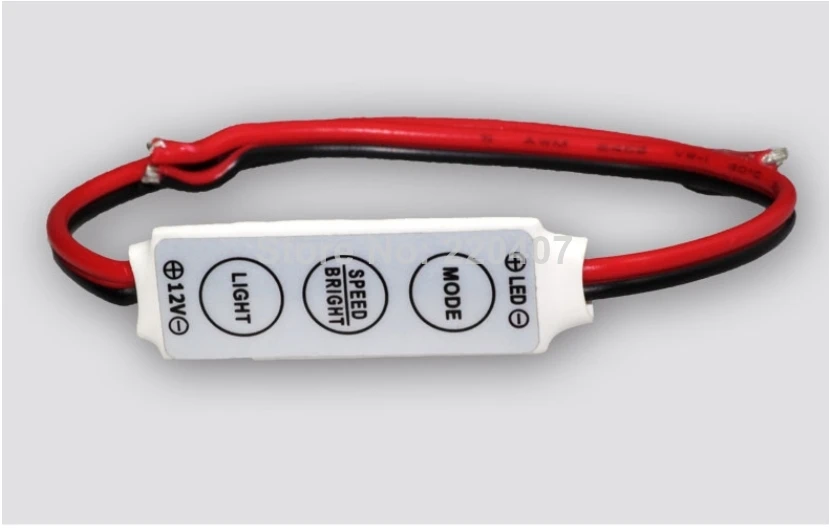 5шт/лот Мин 3-кнопочный контроллер одноцветной светодиодной ленты для освещения 12V 12A Регулятор яркости Бесплатная доставка на.