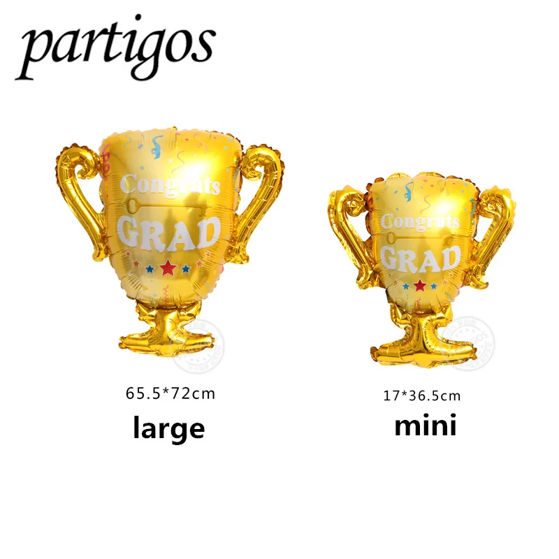 

5pcs Graduation Cartoon balloon Graduation medal Goldfish Unicorn Bear Lucky Bird Animal ball Reward Graduation party supplies