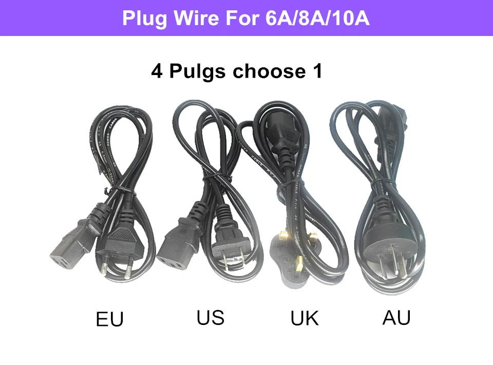 DC 5V WS2812B SK6812 Пиксельная Светодиодная лента Трансформаторы освещения AC 110V 220V к 1A 2A
